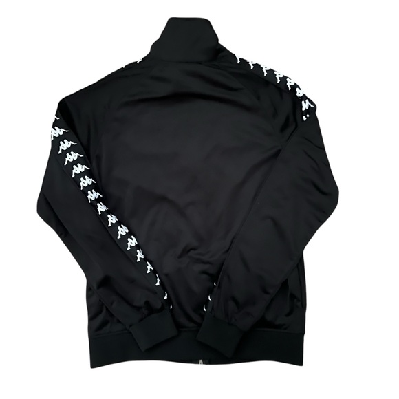 Kappa - Full Zip Warm Up Track Jacket Shirt- Black & White - Men’s Small - Picture 2 of 4